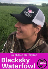 Casquette noire BSW logo rose
