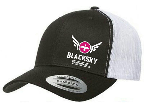 Casquette noire BSW logo rose