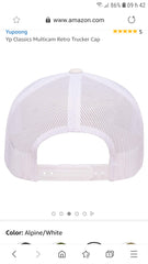 Casquette BSW multicam blanche logo canard noir