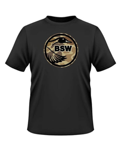 tshirt logo camo old school poitrine BSW