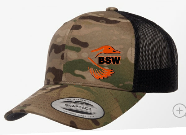 Casquette BSW retro( canard orange)