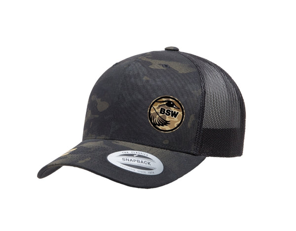Casquette BSW multicam noire logo old school