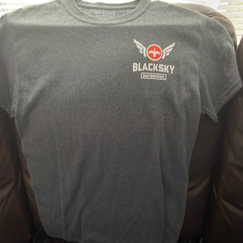 Tshirt blacksky impression coeur