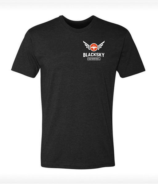 Tshirt blacksky impression coeur